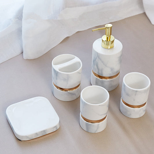 MARBLE GRAIN BATHROOM SET