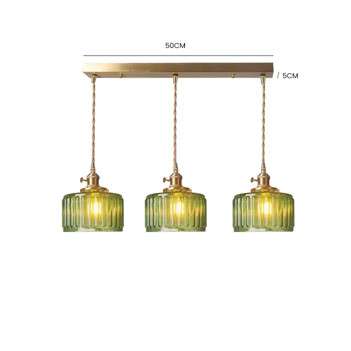 Stunning Cylinder Glass Pendant Light