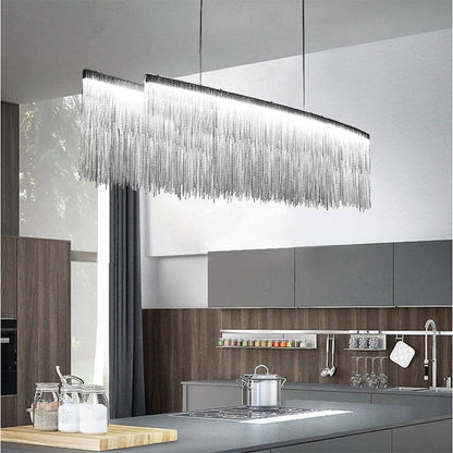 Modern Raindrop LED Chandelier - Clio Hanging Light Fixture