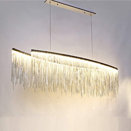 Modern Raindrop LED Chandelier - Clio Hanging Light Fixture