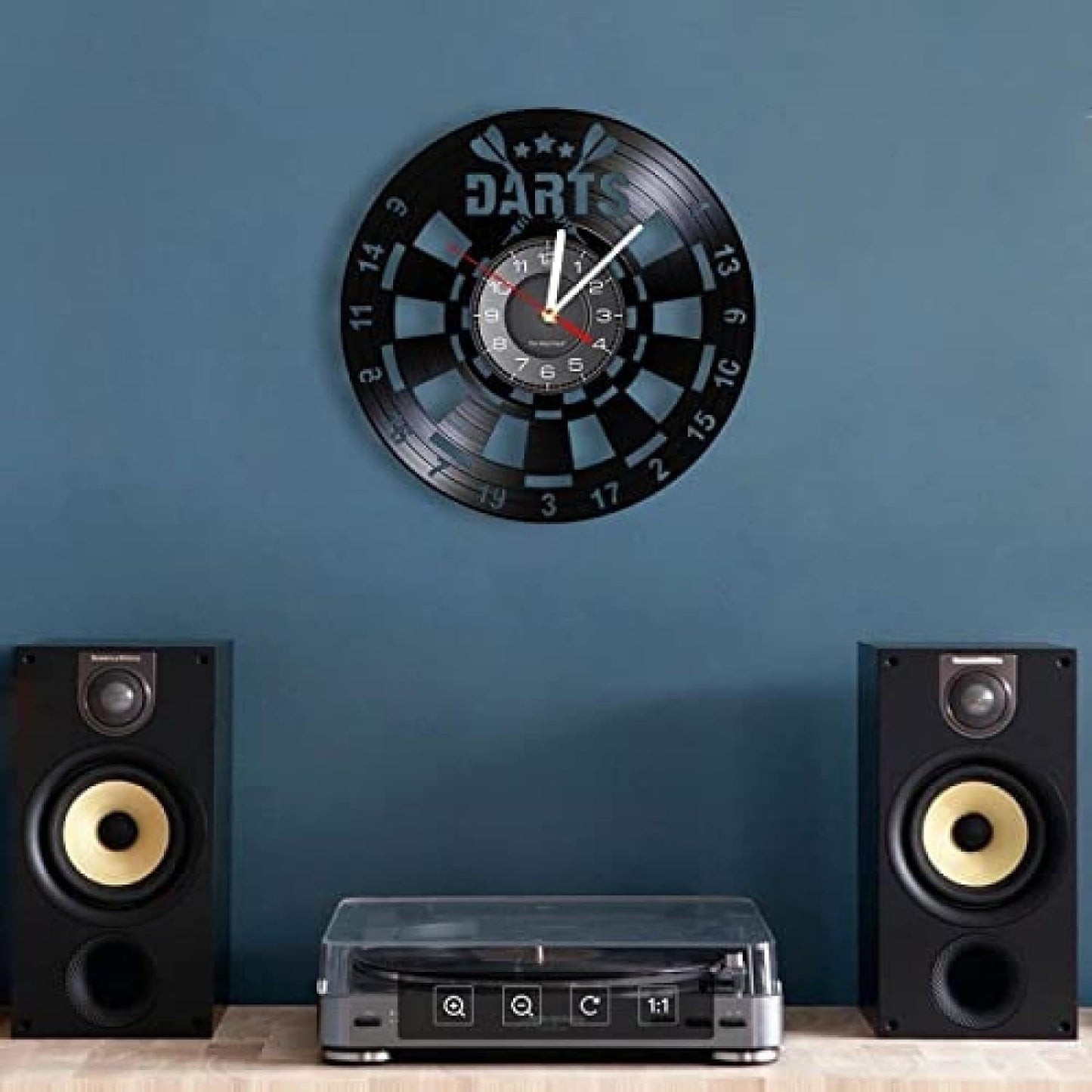 DartTime - Modern vinyl clock for dart enthusiasts