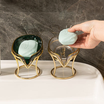 Elegant Bathroom Elevated Draining Soap Dish