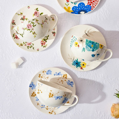 Beatrice Ceramic Tea for One Set with Saucer