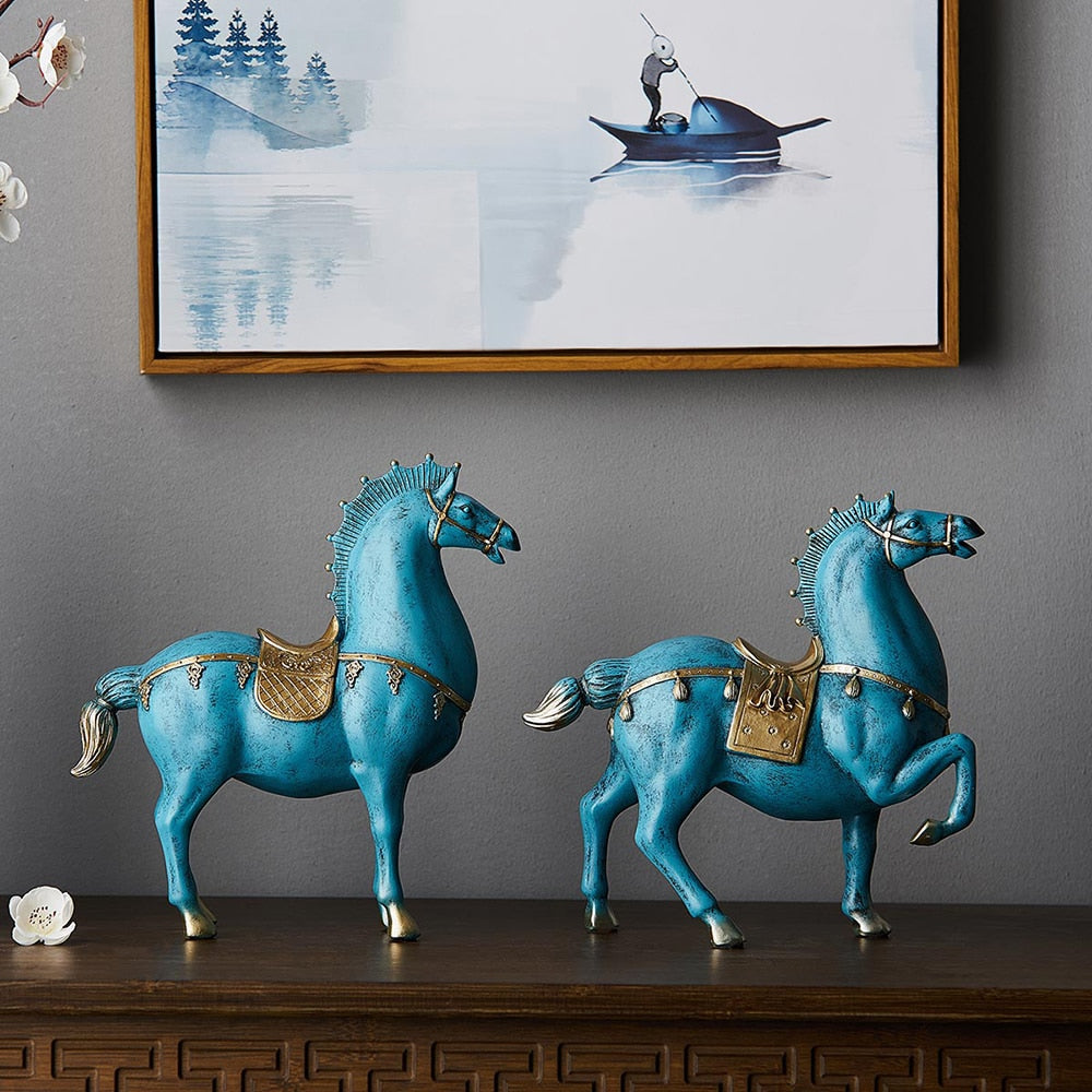 Antique Stallion Horses