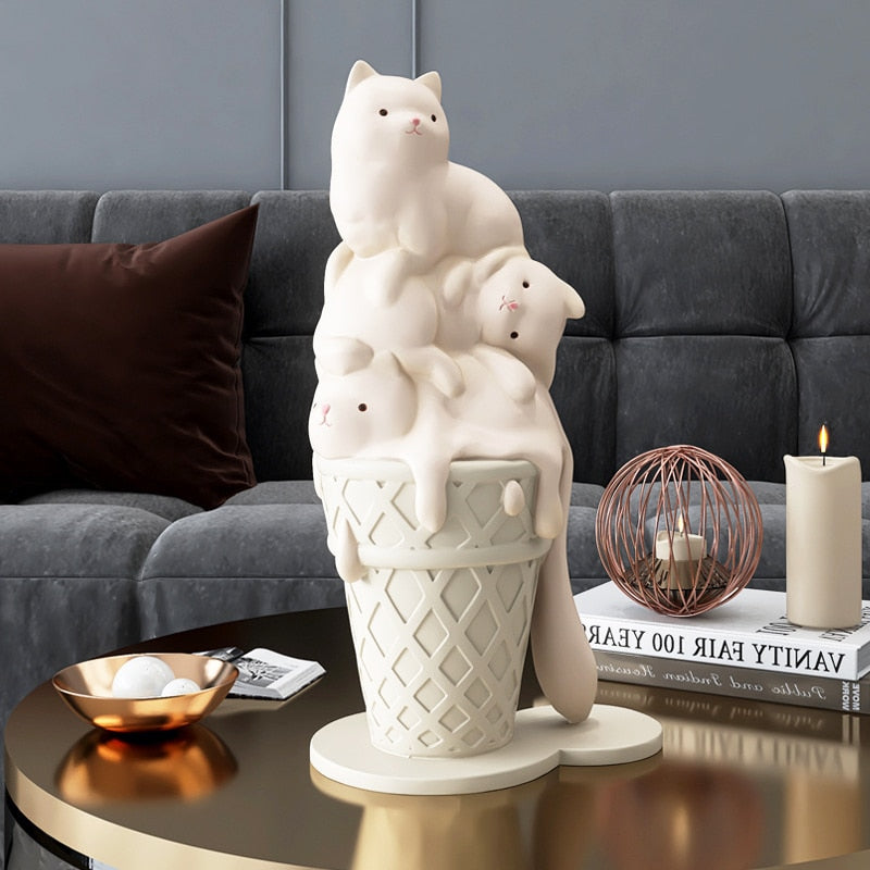 Ice Cream Cat Decor