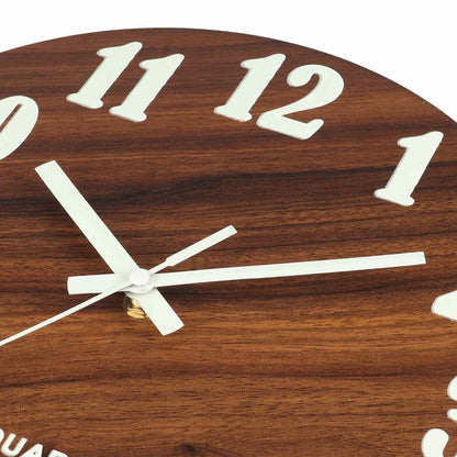 LichtEiken - Nightlight wooden clock