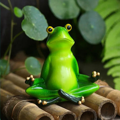 Yoga Frog Figurines