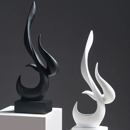 Abstract Torch Statue