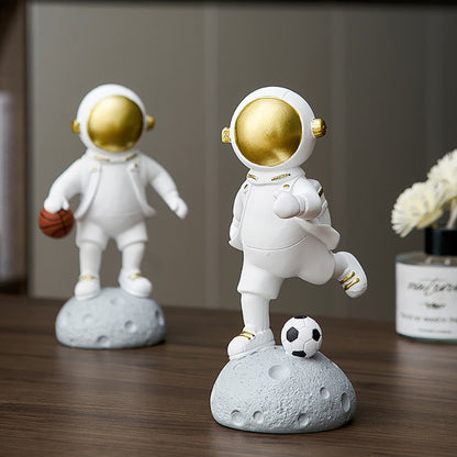 Astronaut Athlete Decor Figurine