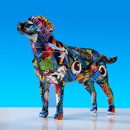 Graffiti Dog Statuette