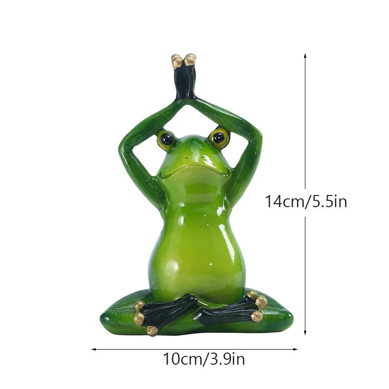 Yoga Frog Figurines