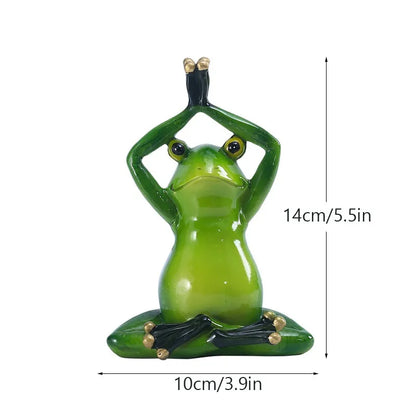 Yoga Frog Figurines