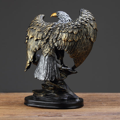 Black Hawk Eagle Sculpture