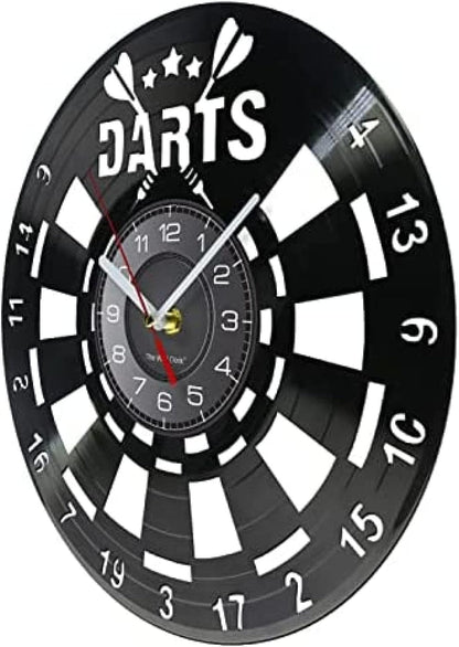 DartTime - Modern vinyl clock for dart enthusiasts