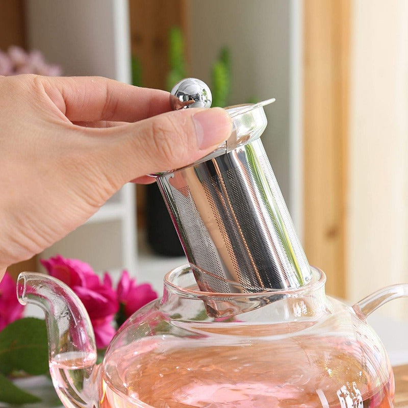 Borosilicate Glass Teapot with Stainless Steel Infuser