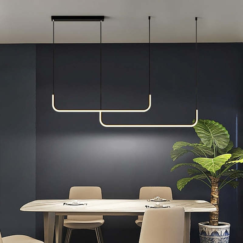 Edge - Modern LED Pendant Lamp in Metal and Silicone