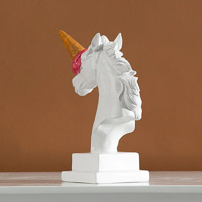 Unicorn with Ice Cream Horn