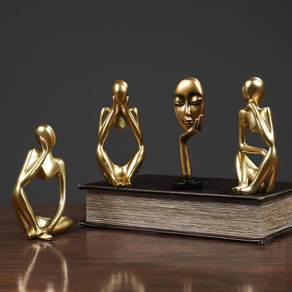 Abstract Thinker Figurines