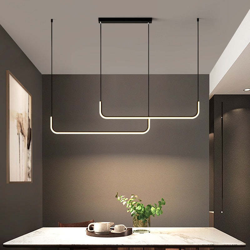 Edge - Modern LED Pendant Lamp in Metal and Silicone