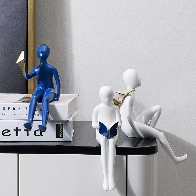 Abstract Bookshelf Statuette