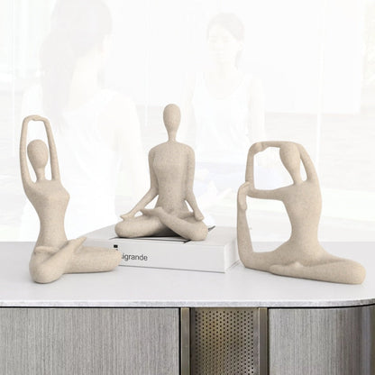 Abstract Yoga Lady Figurines