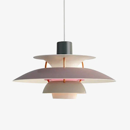 Morandi Modern LED hanging lamp with shade