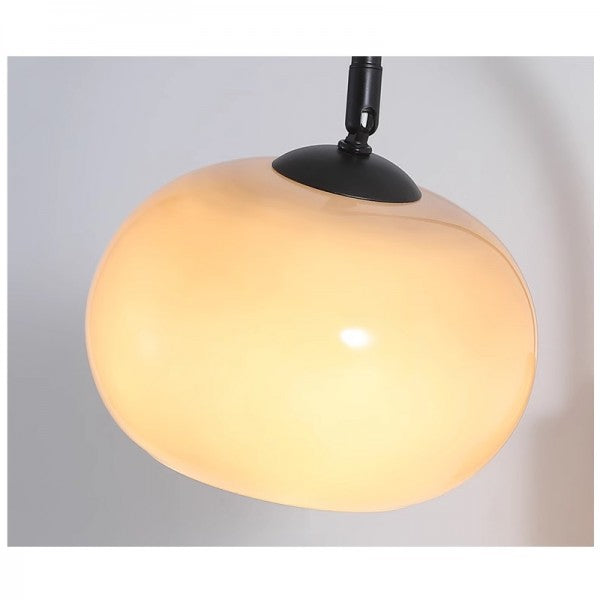 Bauhaus Persimmon Rotatable Glass Wall Light