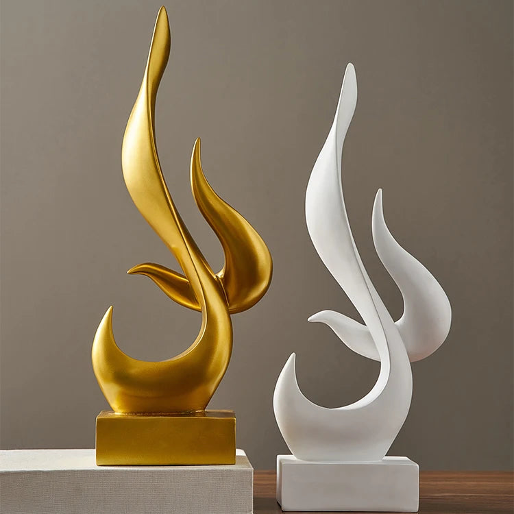 Abstract Torch Statue