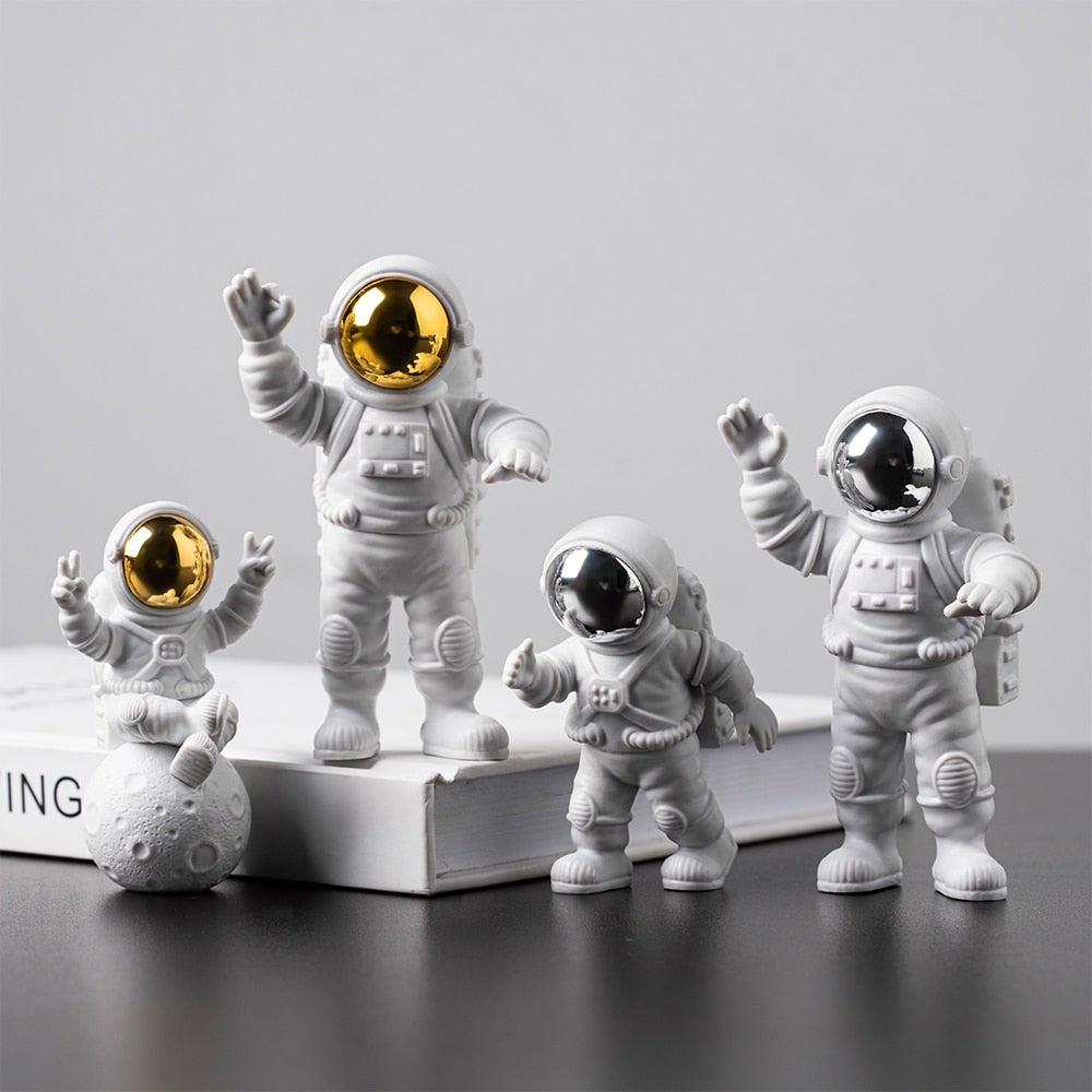 Astronaut on Moon Figurines