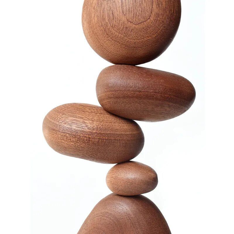 Wooden Magnetic Balance Stones