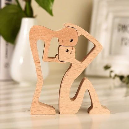 Wooden Lover Figurines