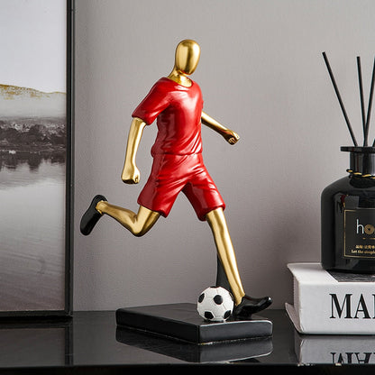 Abstract Football Player Figurine