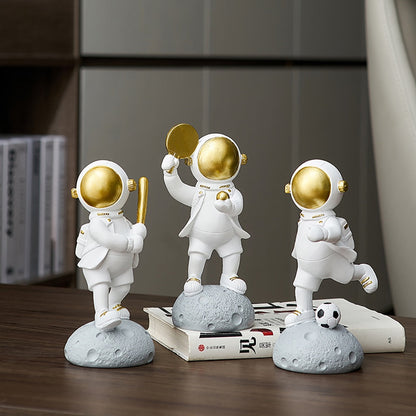 Astronaut Athlete Decor Figurine