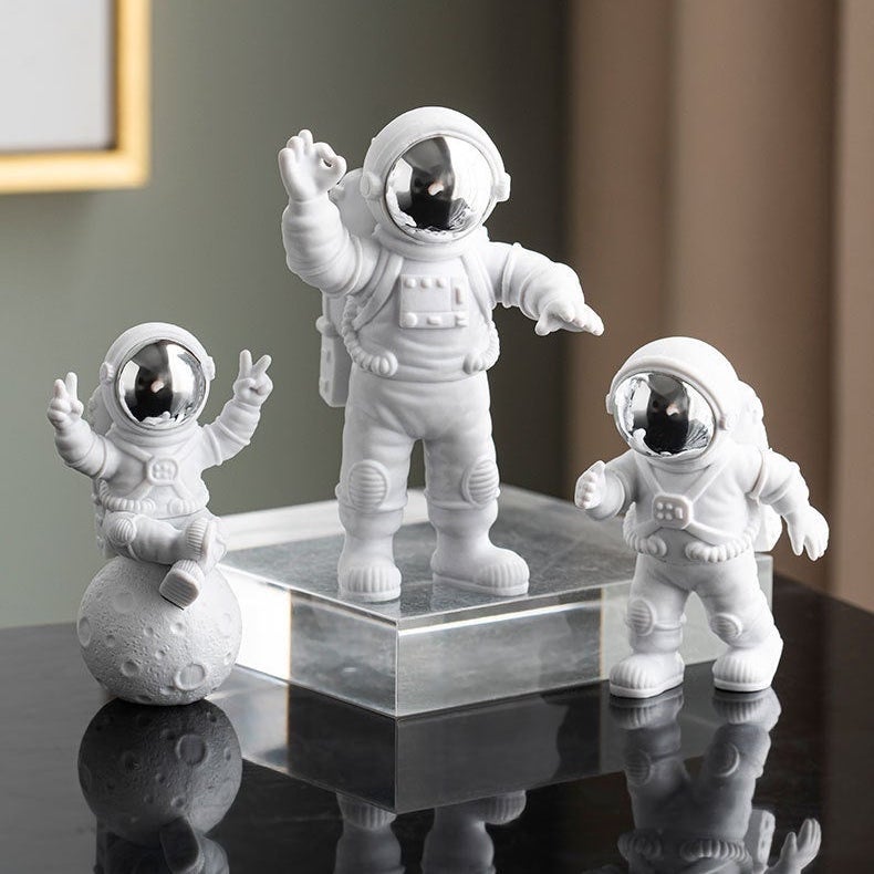 Astronaut on Moon Figurines