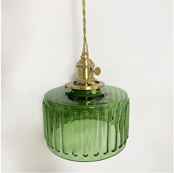 Stunning Cylinder Glass Pendant Light