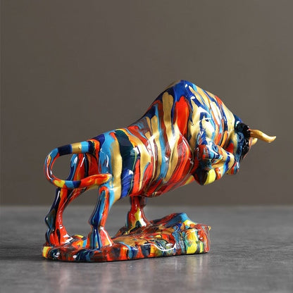 Nordic Art Bull Figurine