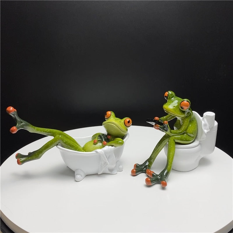 Leggy Frog Figurines