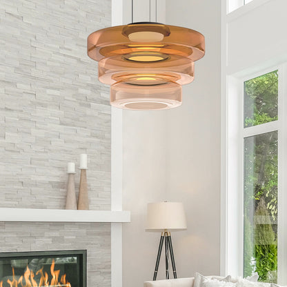 Glass pendant lights in Bauhaus style lamp