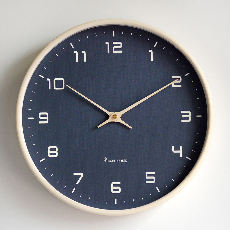 Wooden Wall Clock - Scandinavian Simplicity