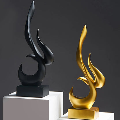 Abstract Torch Statue