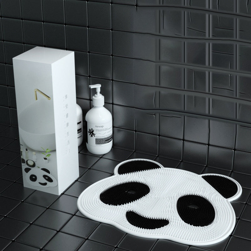 Cute Panda Silicone Bath Massage Mat with Suction Cups