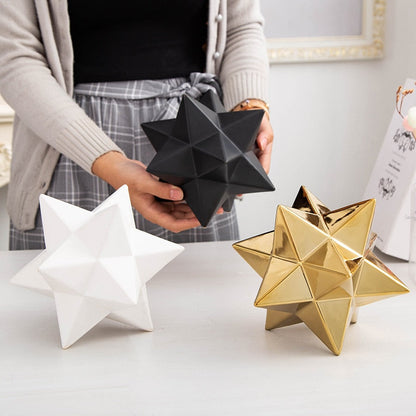 Ceramic Star Shaped Particle Decor