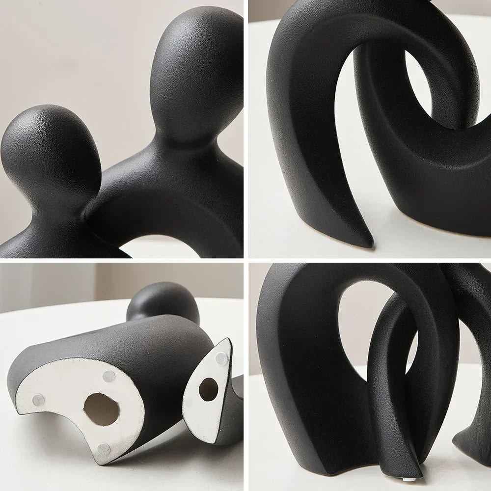 Ceramic Abstract Couple