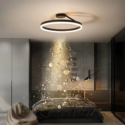 ArishaGlow - Elegant LED ceiling lamp in gold and metal