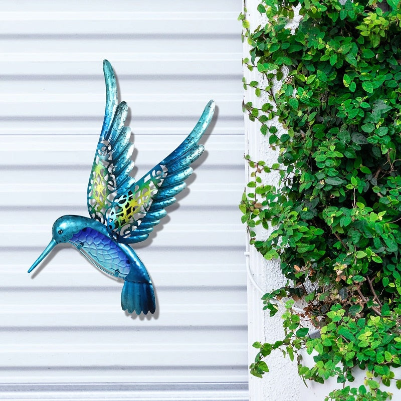 Iron Hummingbird Wall Decor