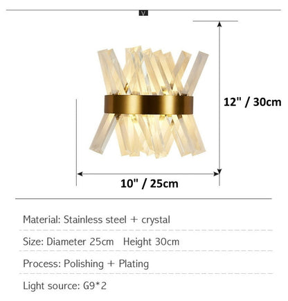 Miravique Crystal Wall Sconce