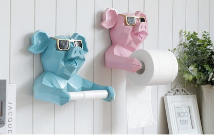 Geometric Animal Toilet Paper Holder