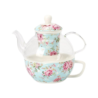 Camellia Ceramic Tea for One Set with Strainer