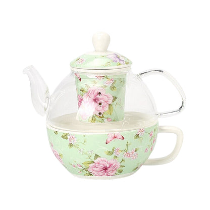 Camellia Ceramic Tea for One Set with Strainer