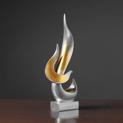 Abstract Torch Statue